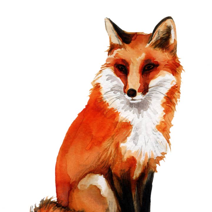 Equestrian/ Seated Fox Oatmeal Hand Towel for wholesale by Ox Bow Decor