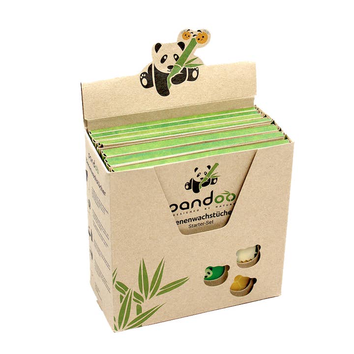 Pandoo - Wholesale Food Storage Wrap/Bag - Beeswax cloths starter set | 3 sizes13