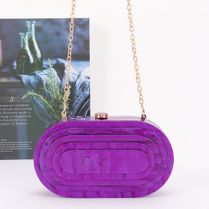 3AM BY H&D ACCESSORIES - Wholesale Clutch bag – women's - Acrylic Marble Clutch7