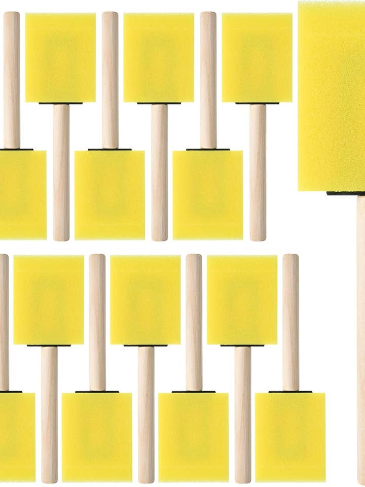 Bates- Foam Paint Brushes, 2", 16 Pack for wholesale by Bates Choice