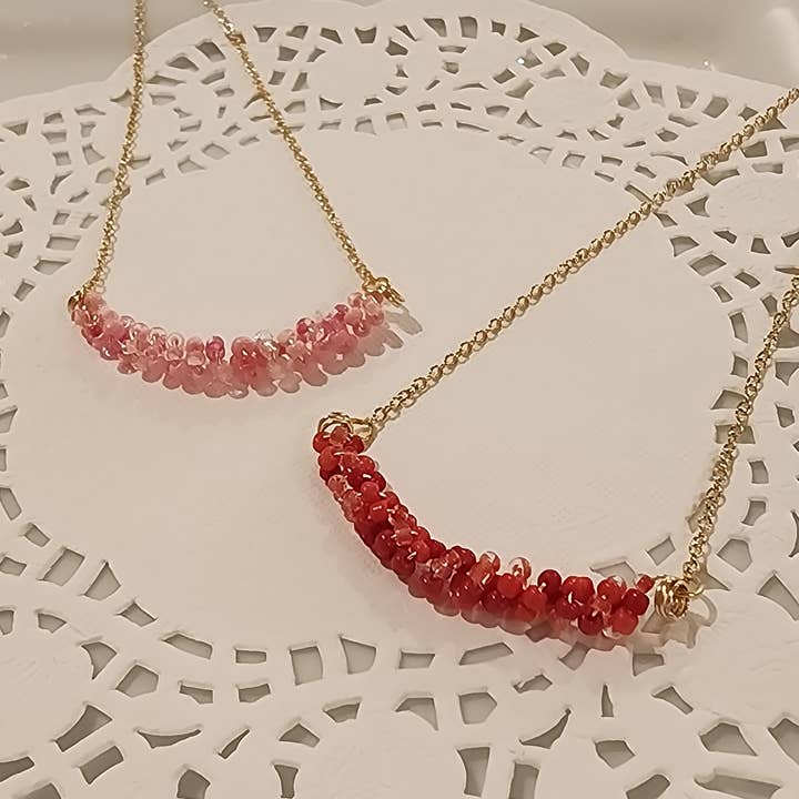 Spiral Seed Bead Enhancer Necklace for wholesale by Silfra Designs