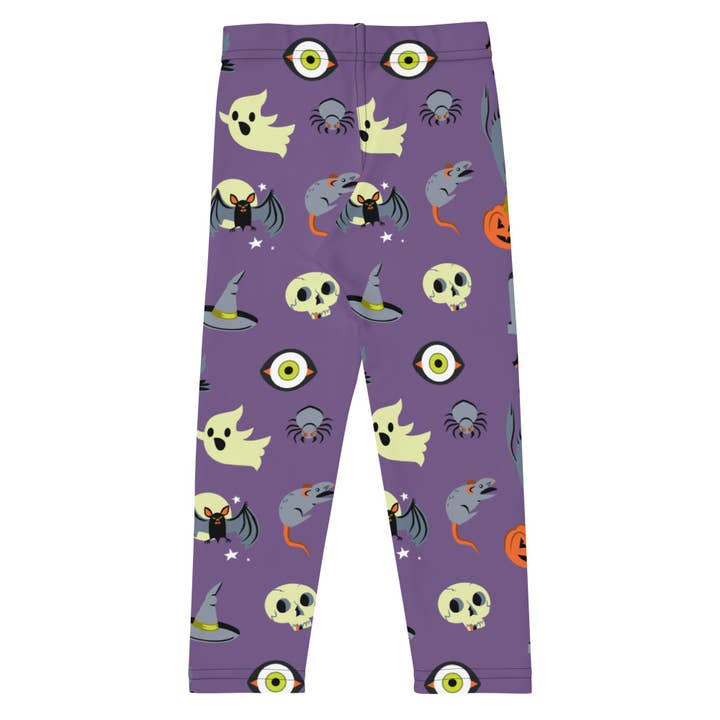 Plenilune - Wholesale Fashion Leggings - Kids - Halloween Pattern Purple Kid's Leggings1