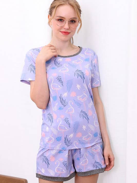 NINEXIS - Wholesale Sleepwear Set - Women's - CWSPJ031_SHORT SLEEVE TOP WITH SHORTS PAJAMA SET13