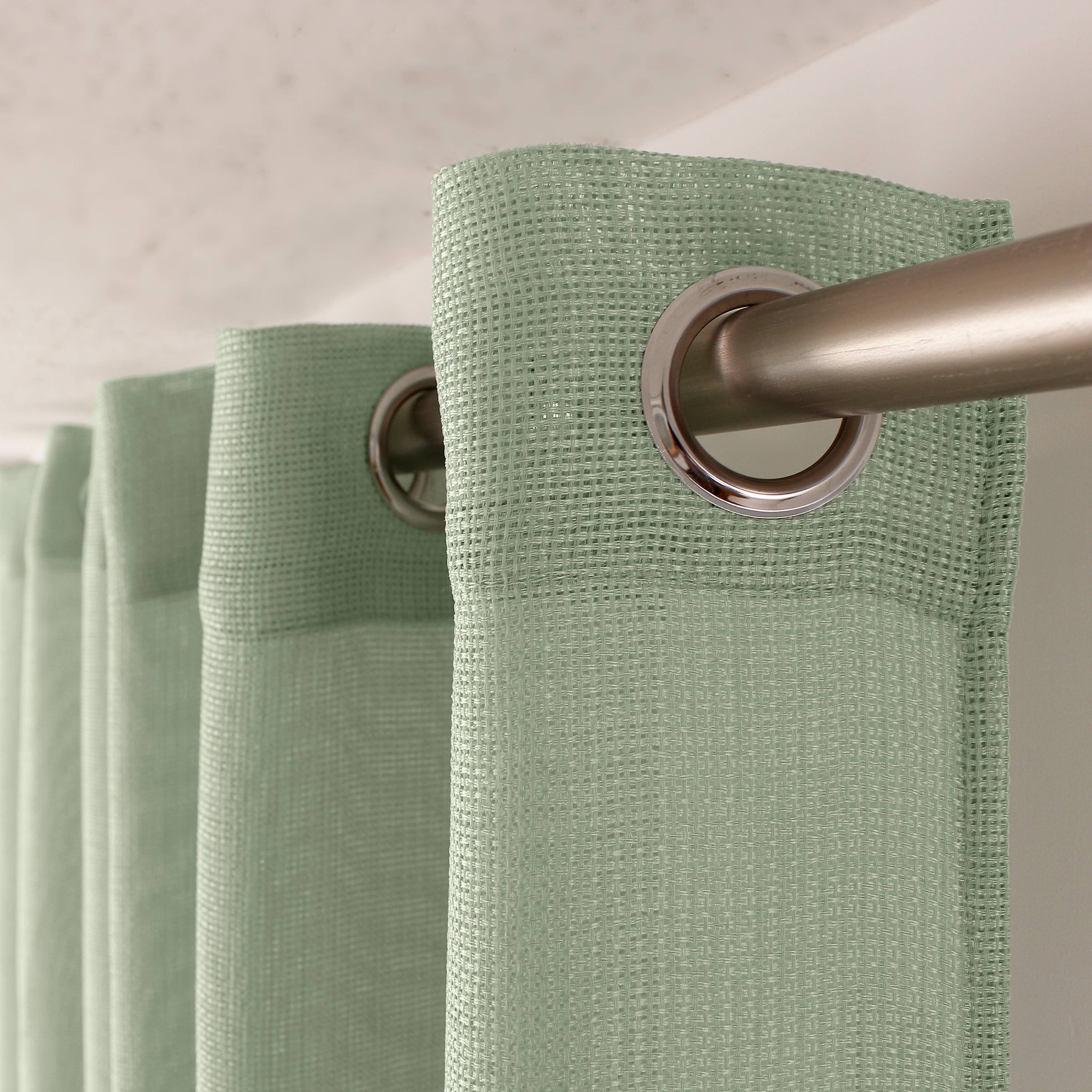 DECOSTARS - CmaDECO - Vente Rideaux - Voilage ajouré avec Œillets, 140x240cm, Collection JELLY21