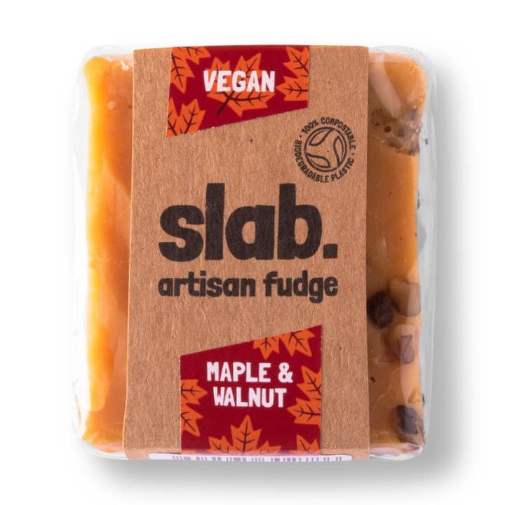 Maple & Walnut Fudge Slab - Vegan for wholesale by Slab Artisan Fudge
