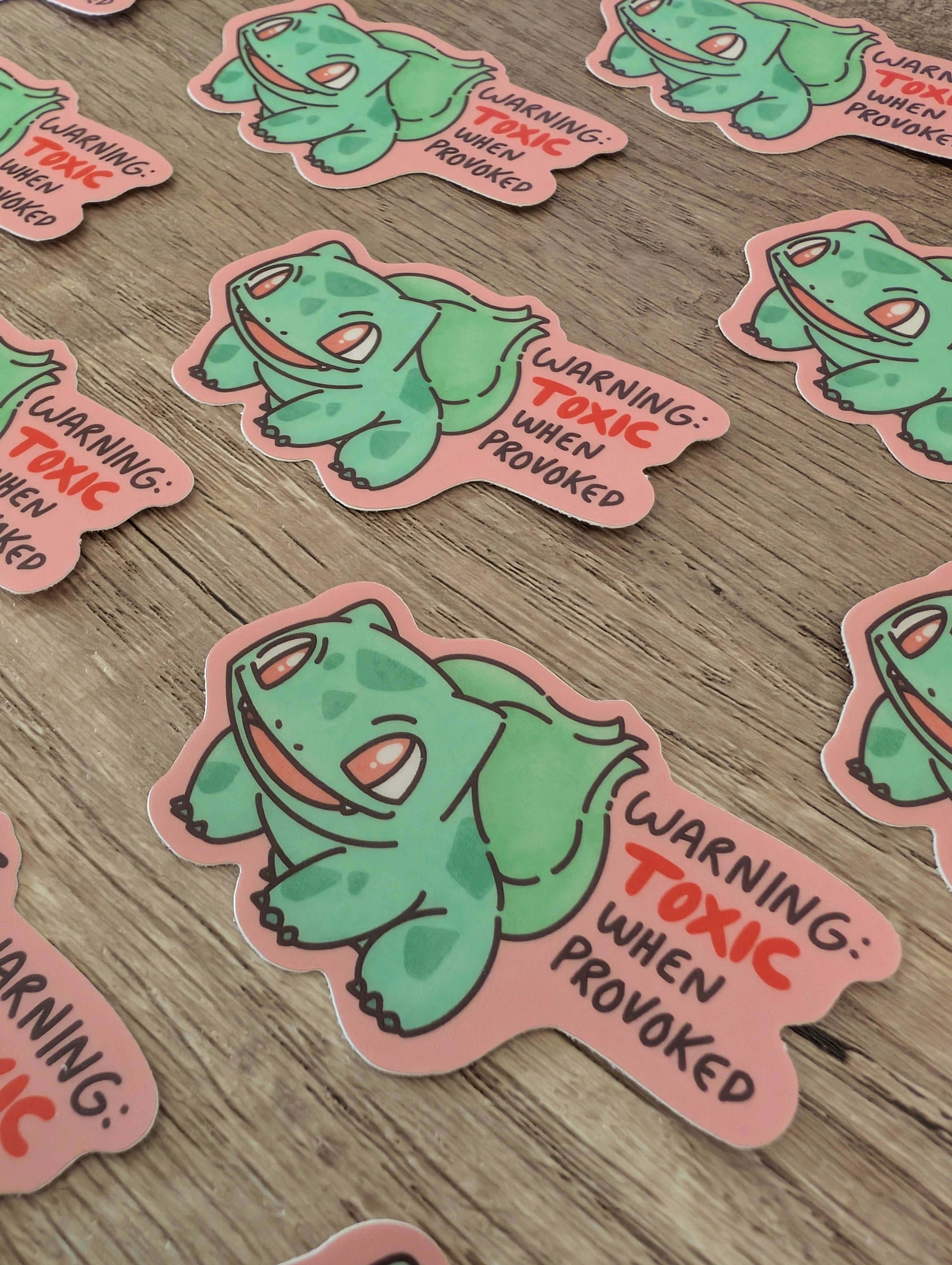 Sadsquatch - Wholesale Sticker - Bulbasaur - Cute Pokemon Nintendo Game Vinyl Sticker2