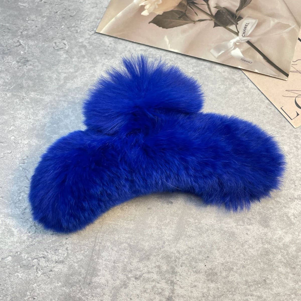 ACCITY - Wholesale Hair Clip - Women's - Rex Rabbit Fur Claws - Elegant Mixed Color Clips_CWASC159141