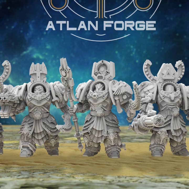 Aegyptian Nehebkau x5 Assault Squad for wholesale by Forg3d