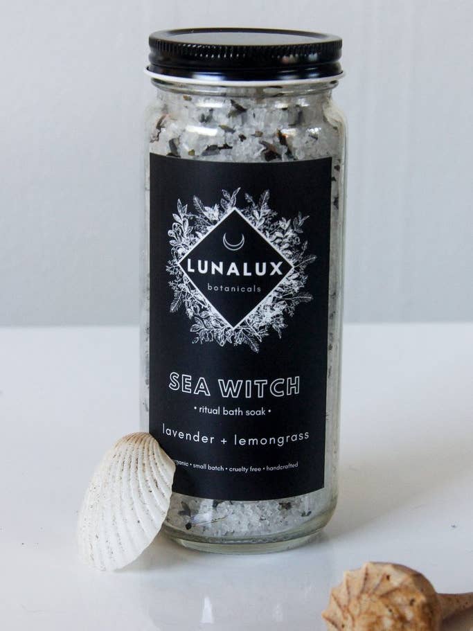 SEA WITCH // Lavender + Lemongrass Bath Soak for wholesale by Lunalux Botanicals