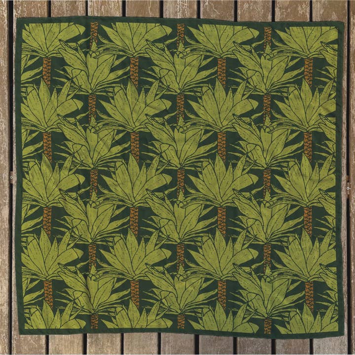 Agave Pure Silk Oversized Botanical Scarf for Men and Women for wholesale by Evolation Creative