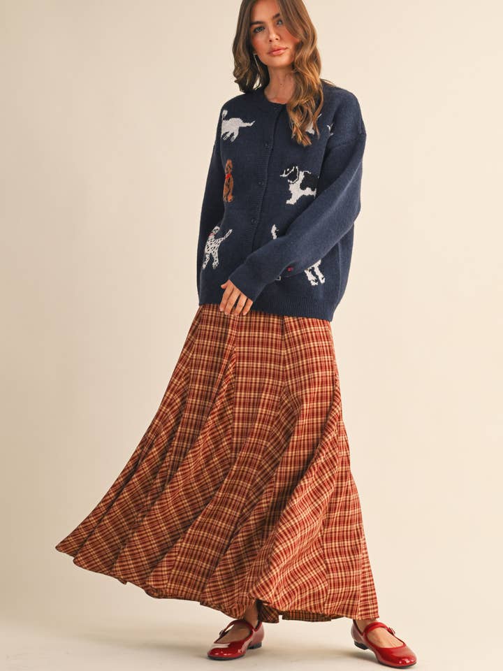 &MERCI - Wholesale Knit Sweater - Women's - DOG KNIT SWEATER CARDIGAN MSW1118634