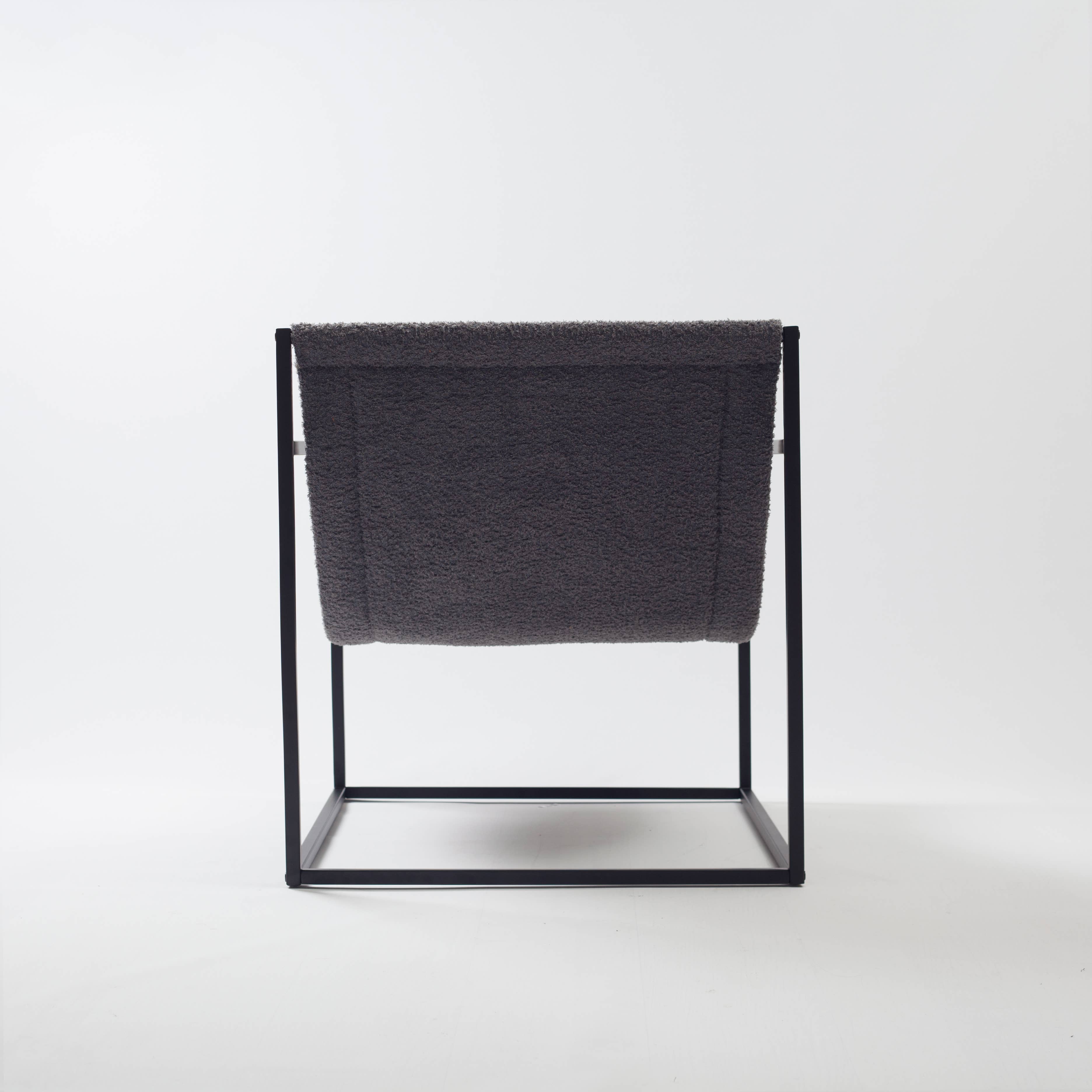 Fineroom Living - Vendita all'ingrosso Sedie - Set da 2 Poltrone Lounge BERNIE con Struttura in Acciaio e Design Minimalista9