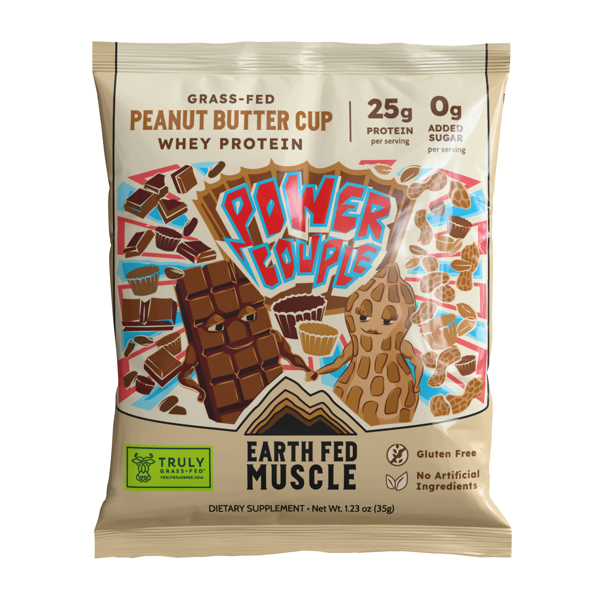 Earth Fed Muscle - Wholesale Protein/Superfood Powder - Single Serving Whey Protein Packs2