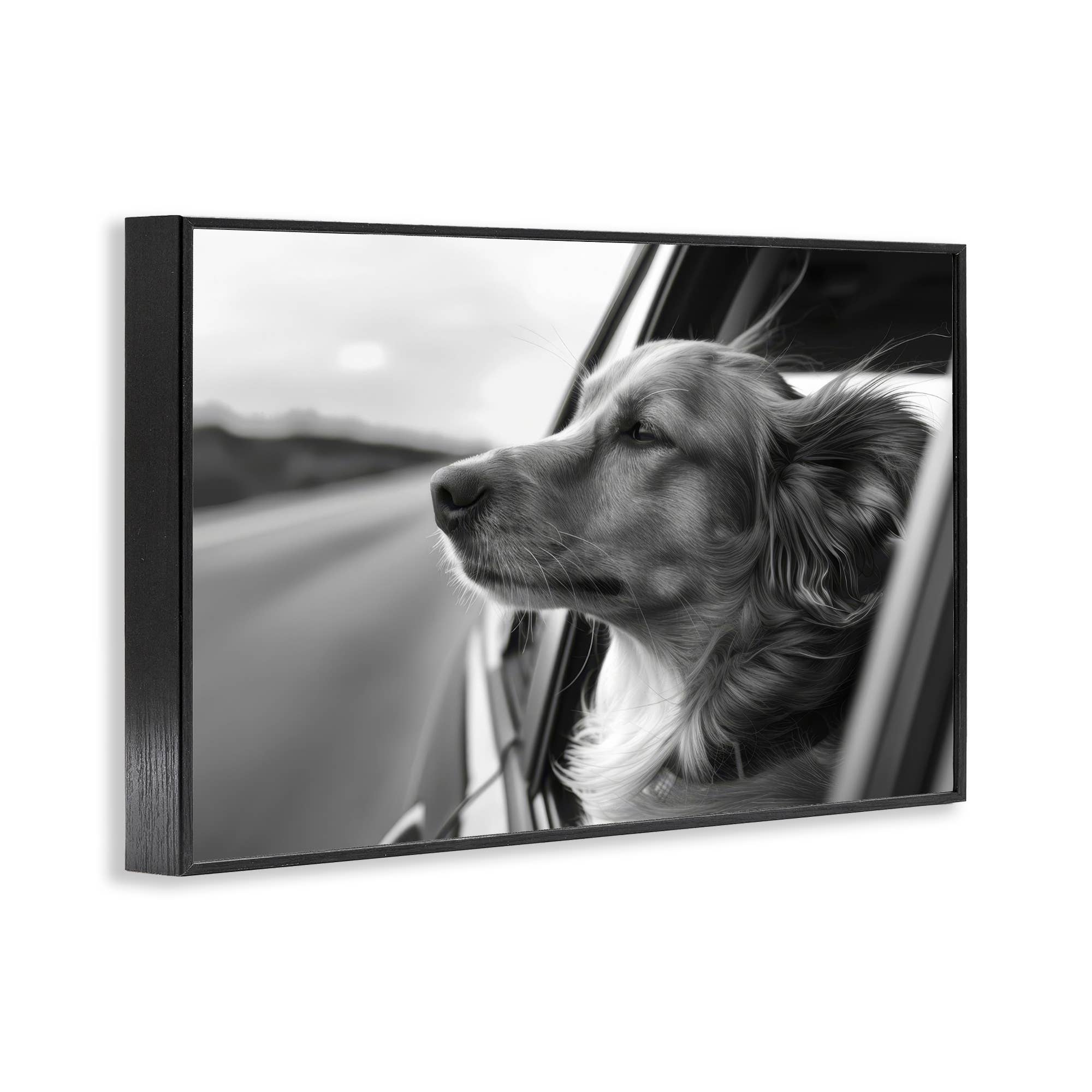 Stupell Industries - Wholesale Wall Sign - Dog Out Car Window - Framed Wall Art13
