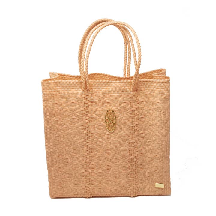 MEDIUM CORAL TOTE BAG for wholesale by Lola's Bag by Georgina Herrera