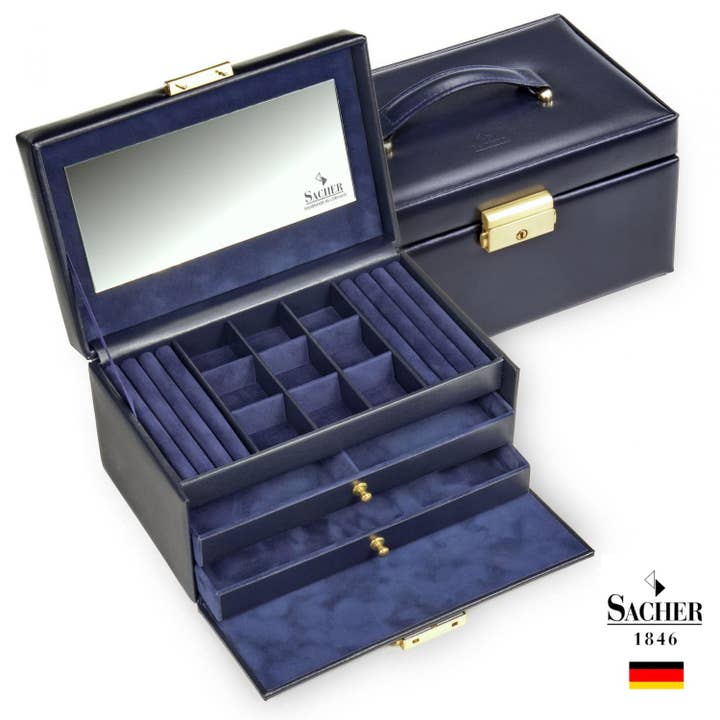 Royaume de la Boîte - Wholesale Jewelry Box/Organizer - Blue Velvet Jewelry Box