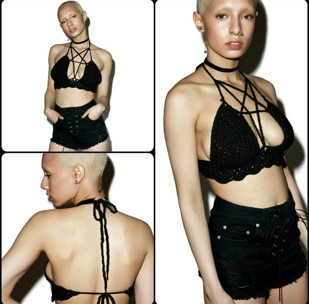 A Creative Wonderland - Wholesale Bralette - Dames - Gothic Pentagram Bralette