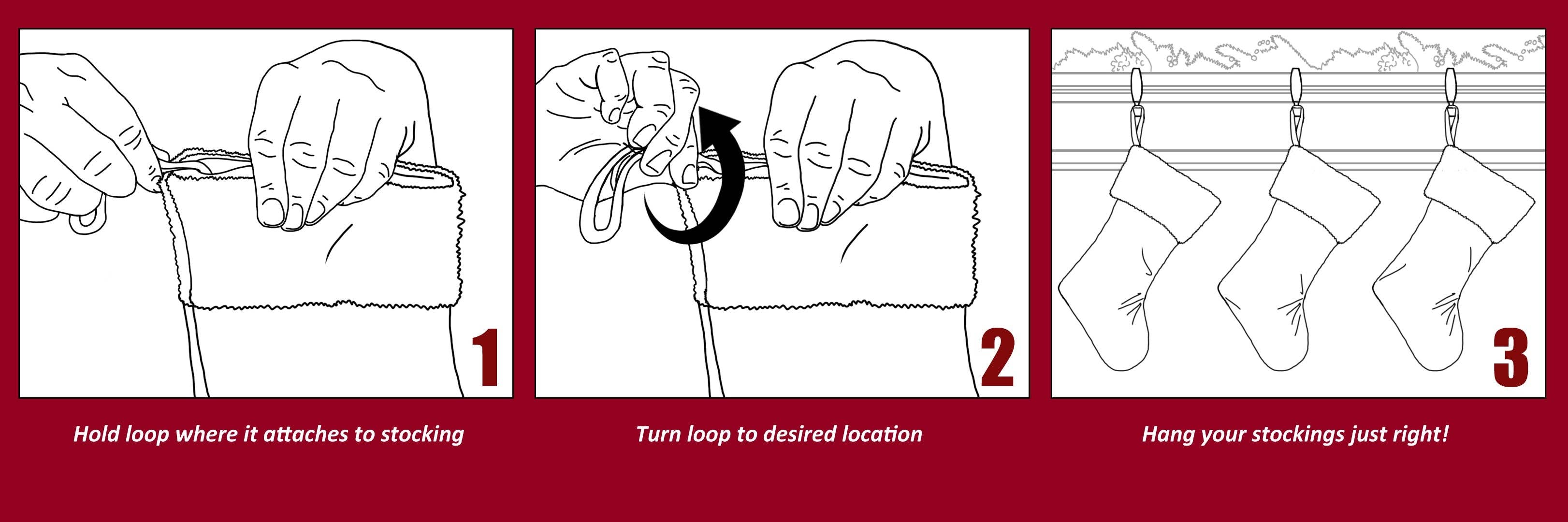 Haute Decor - Wholesale Holiday Stocking - Velveteen Dark Green HangRight® Stocking with White Cuff1