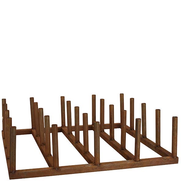 Vosteen – Engroshandel Display til detailhandlere – metaldisplaystand til 25 ristepropper, 50x50 cm, rust0