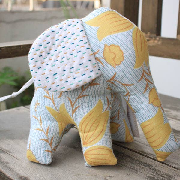 Basha Boutique - Wholesale Stuffed/Plush Toy - Kids & Baby - Stuffed Elephant with Kantha Ears5