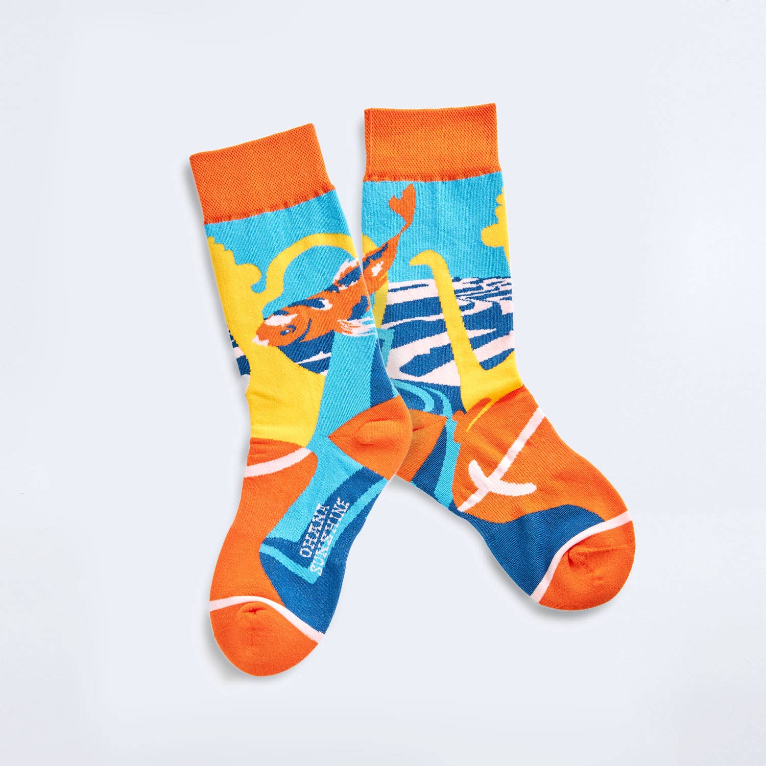 Ohana Sunshine - Wholesale Socks - Unisex - Koi Whispers Crew Socks | Koi Fish | Soft Combed Cotton1