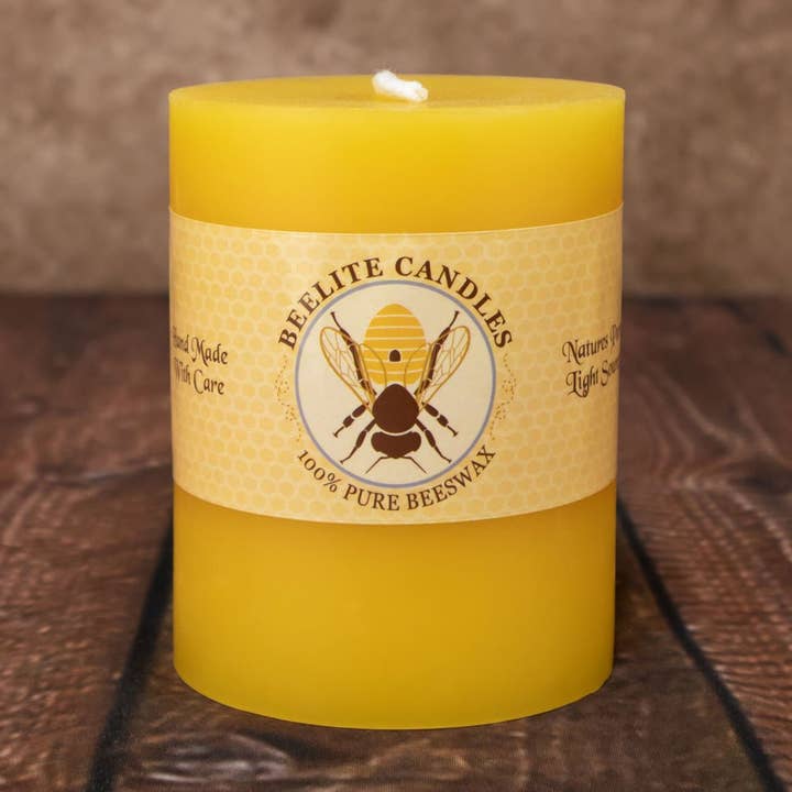 Beelite Candles - Wholesale Pillar Candle - Smooth Beeswax Pillar Candles17