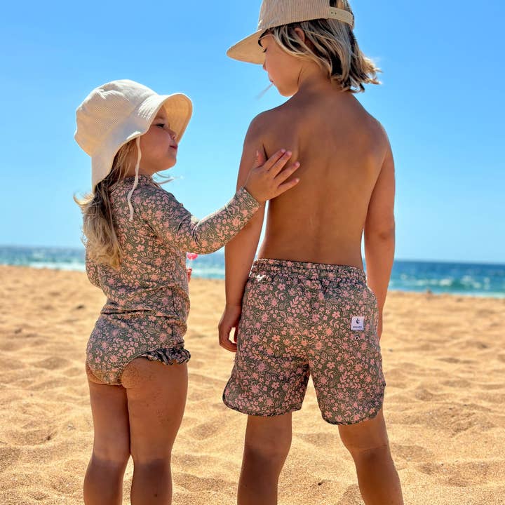 Anchor & Arrow - Wholesale One-piece swimsuit – Kids - Tilly One Piece - Summer Sage1