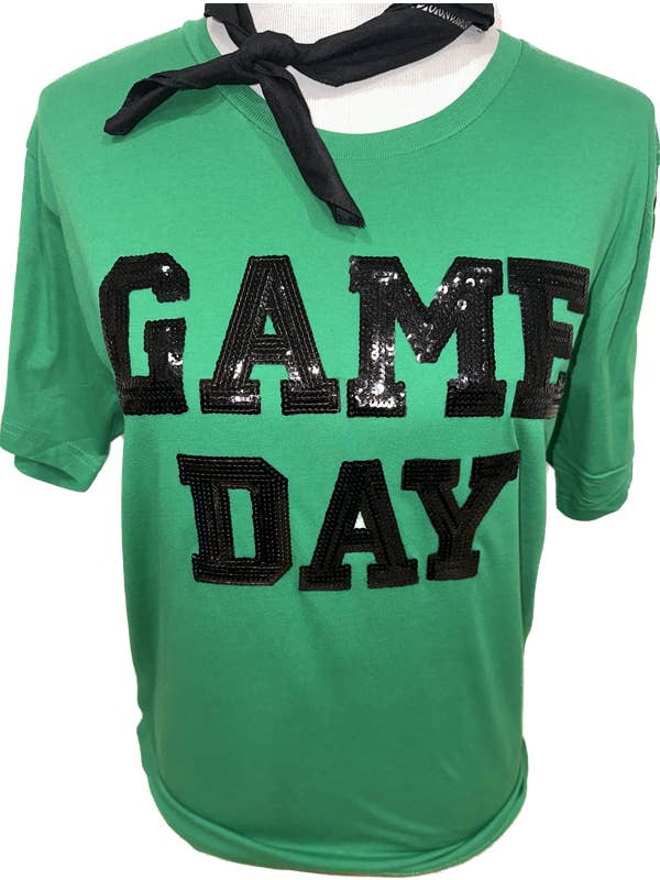 Bling-A-GoGo, LLC - Vente T-shirt – femme - Sequin Game Day (C) sur CREW4