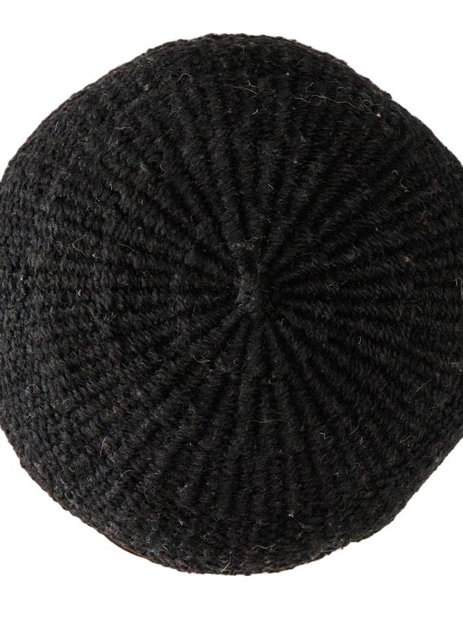 HOUSSES DE COUSSIN ET DE COUSSIN ORIGINALES RONDES, TAILLE MOYENNE | NOIRES pour la vente par The Andes Project