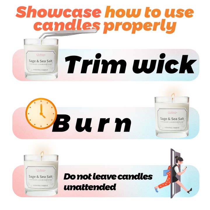 Globion - Wholesale Travel Candles - Globion natural scented candle - Sage & Sea salt8