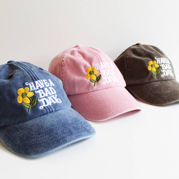 Cousins Collective - Wholesale Baseball cap – Unisex - Have A Bad Day Embroidered Vintage Baseball Cap Dad Hat8