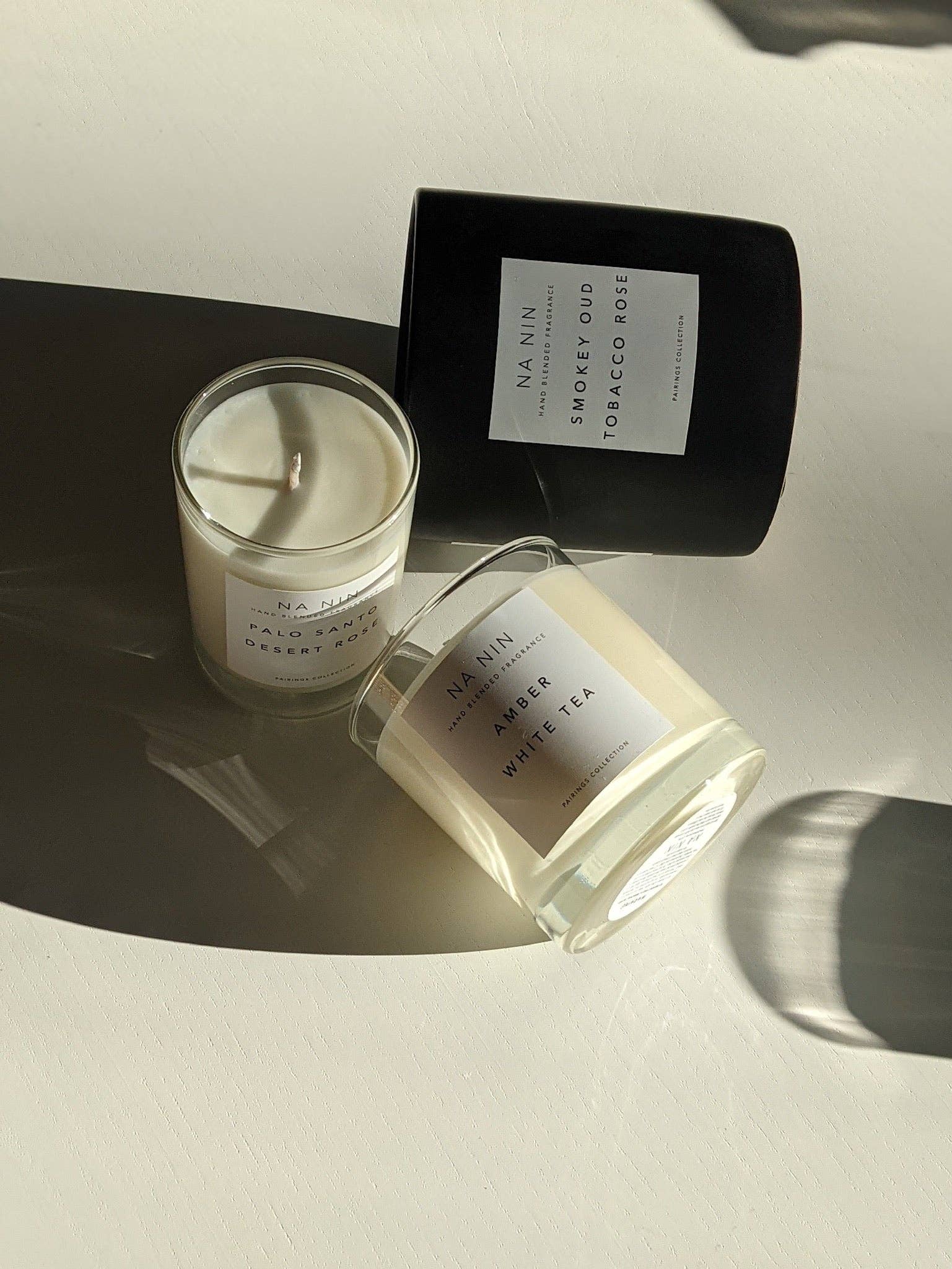 Na Nin - Wholesale Jar/Filled Candle - Smokey Oud & Tobacco Rose Candle / Available in Multiple Sizes7