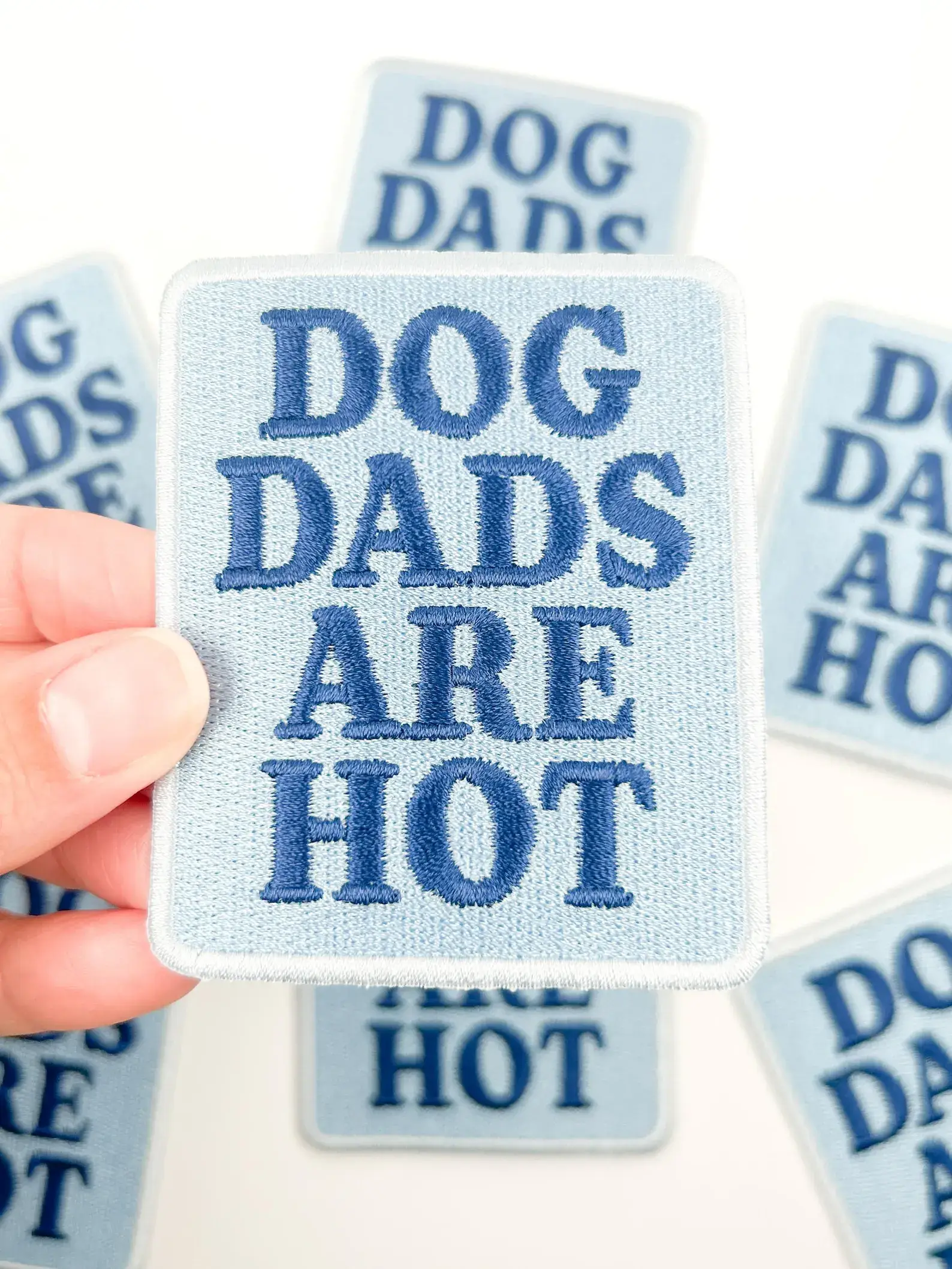 Field Trip Threads - Wholesale Patch - Dog Dads Are Hot Patch – Funny Iron On Patch for Dog Lovers2