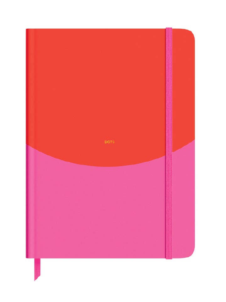 Red & Pink Dot A5 Journal for wholesale by Notes & Queries, Inc.