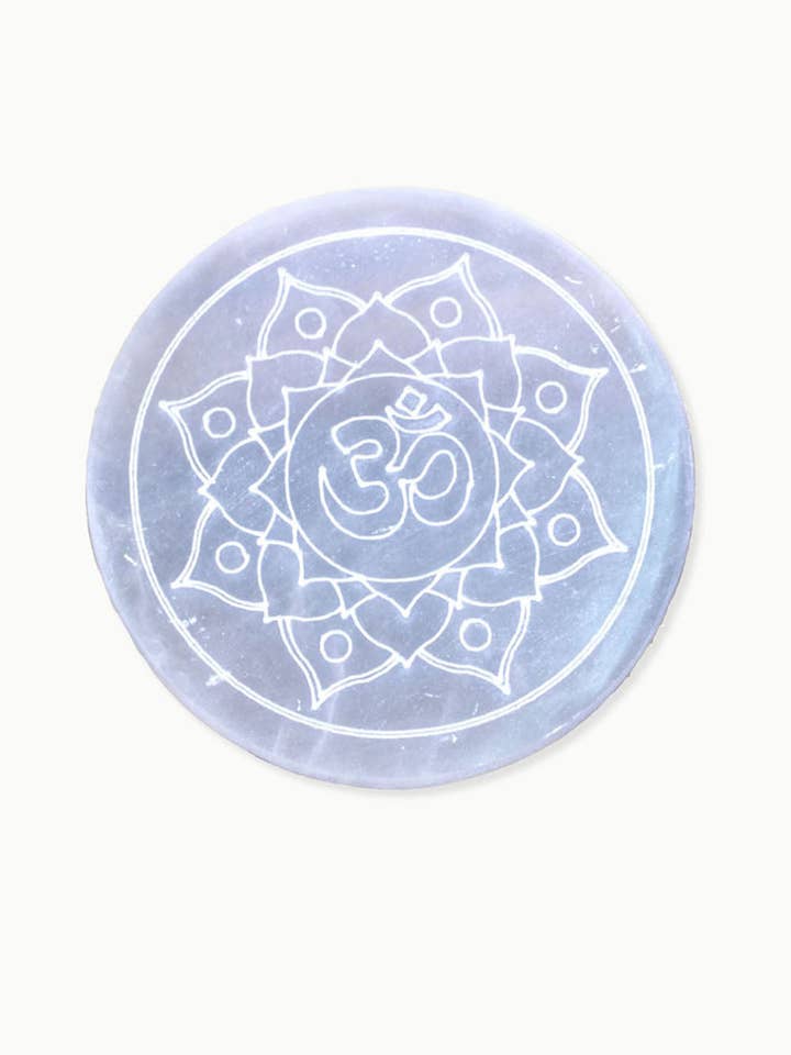 Om Ladeplatte aus geätztem Selenit für den Großhandel von Sivalya