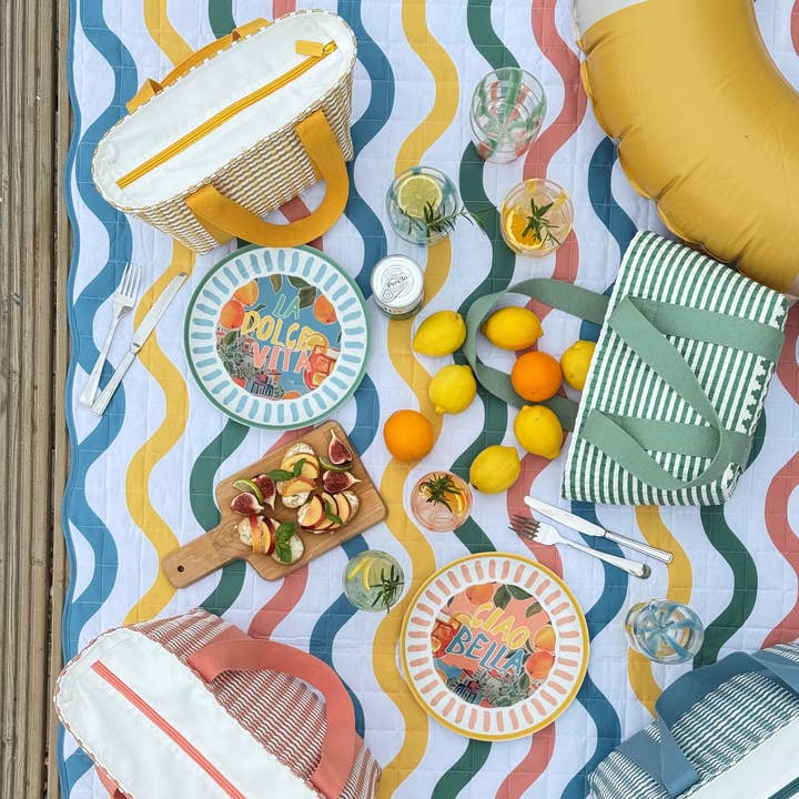 Portofino Decorated Plates Set of 4 for wholesale by Navigate Ltd