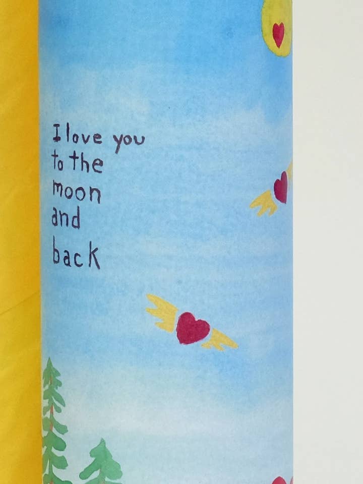 Valentines " I love you to the moon and back" Candle for wholesale by Elizabeth Marie Company
