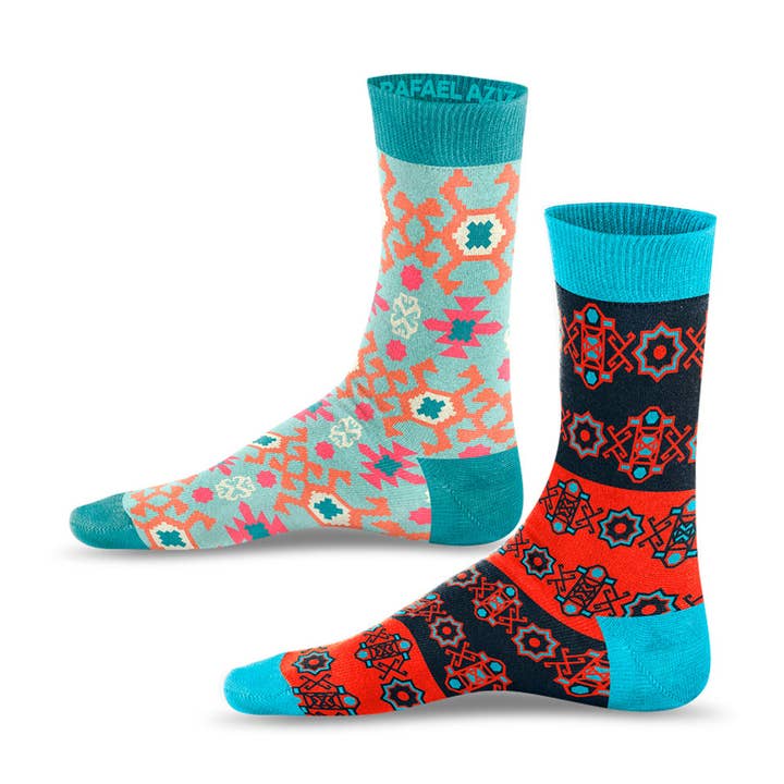 Confezione da 2 calzini firmati Laver x Parda per la vendita all'ingrosso da parte di RAFAEL AZIZ