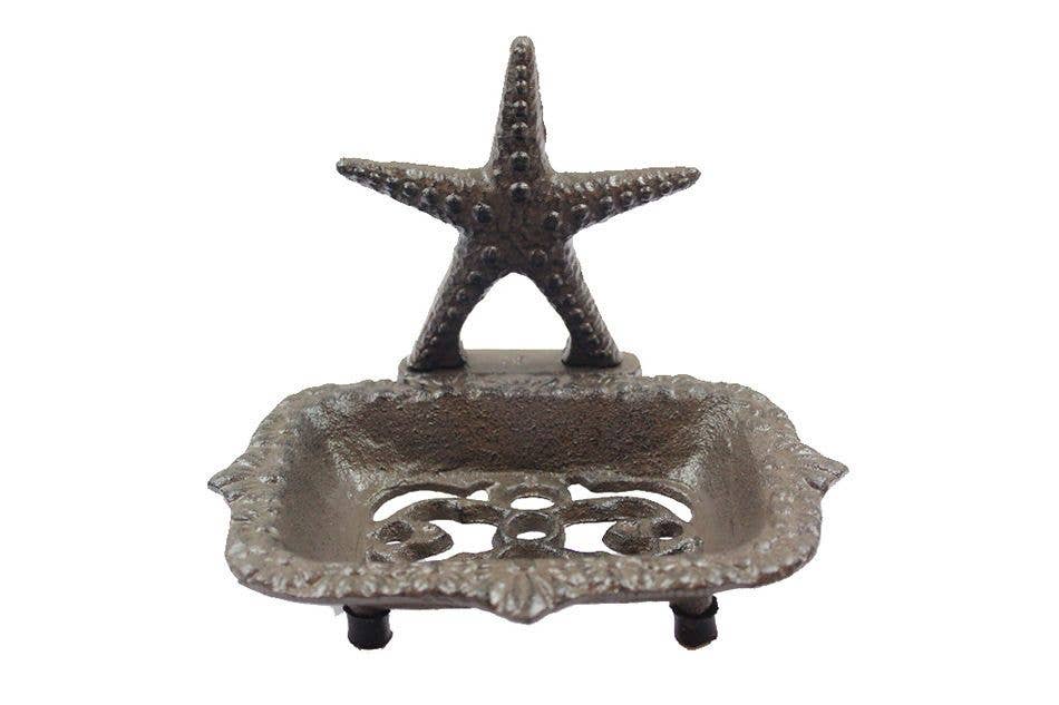 Hampton Nautical – wholesale Tvålhållare – Gjutjärn sjöstjärna tvål maträtt 6"0