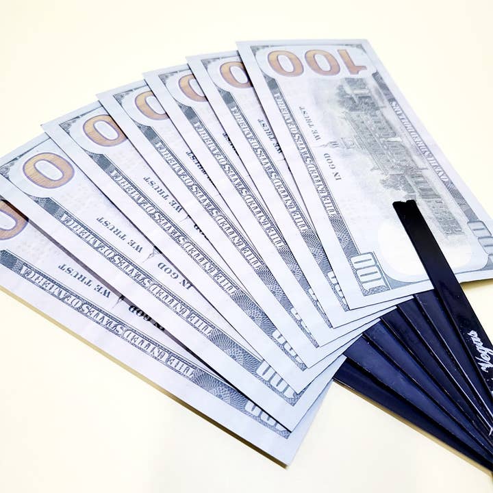 Fake 100 Dollar Bill Hand Folding Fan for wholesale by Funteze