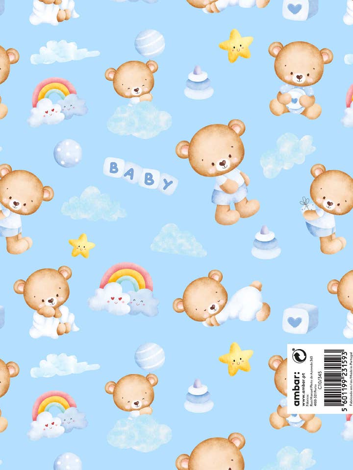 Ream of 25 Sheets of Teddy Bear Children's Paper C10/345 for wholesale by ambar: