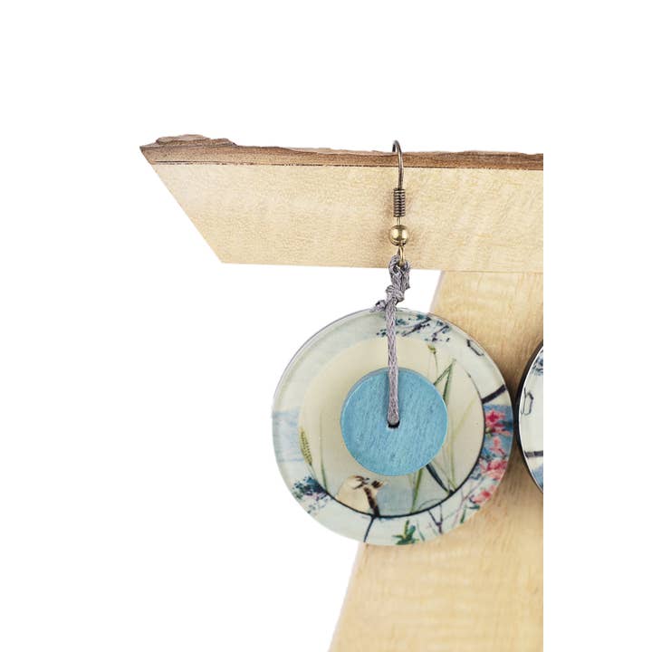 NOA ECCO - Wholesale Dangle Earrings - AKINA earrings with reproduction of Koson and Perry