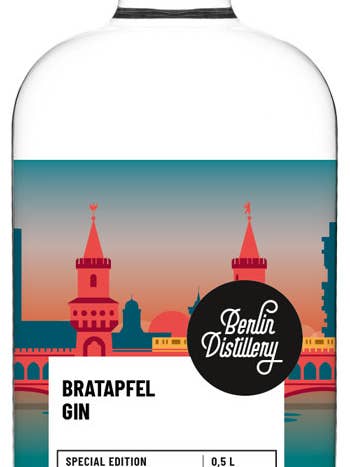 Special Edition: Bratapfel Gin 0.5l für den Großhandel von Berlin Distillery