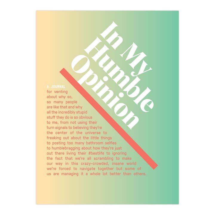 Knock Knock - Wholesale Journal/Diary - In My Humble Opinion Inner-Truth Journal (Ombre Version)