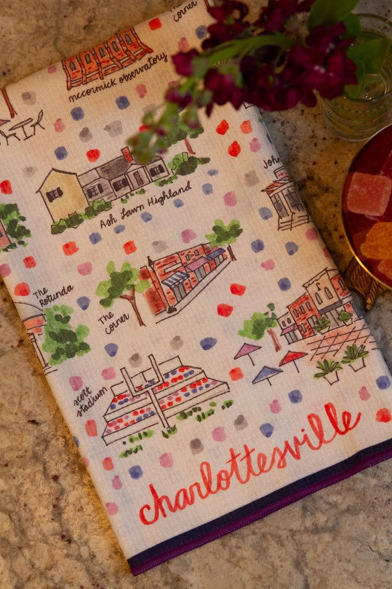 KEVA - Wholesale Tea Towel - Double Sided Charlottesville Tea Towel2