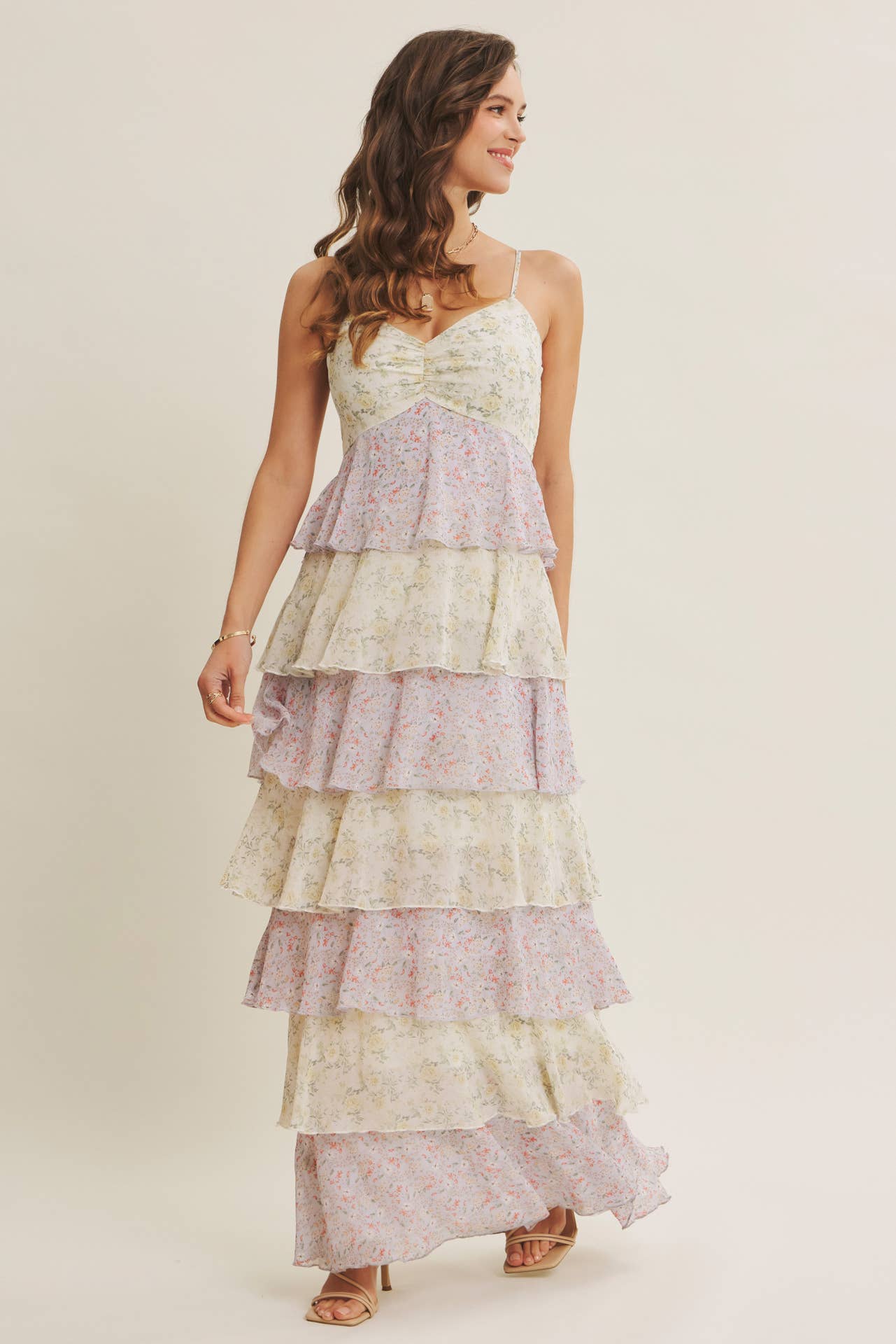 in february - Vente Robe – femme - DÉFINITION DE LA ROBE MAXI À VOLANTS FLORAUX FÉMINITÉ SANS SAISON29