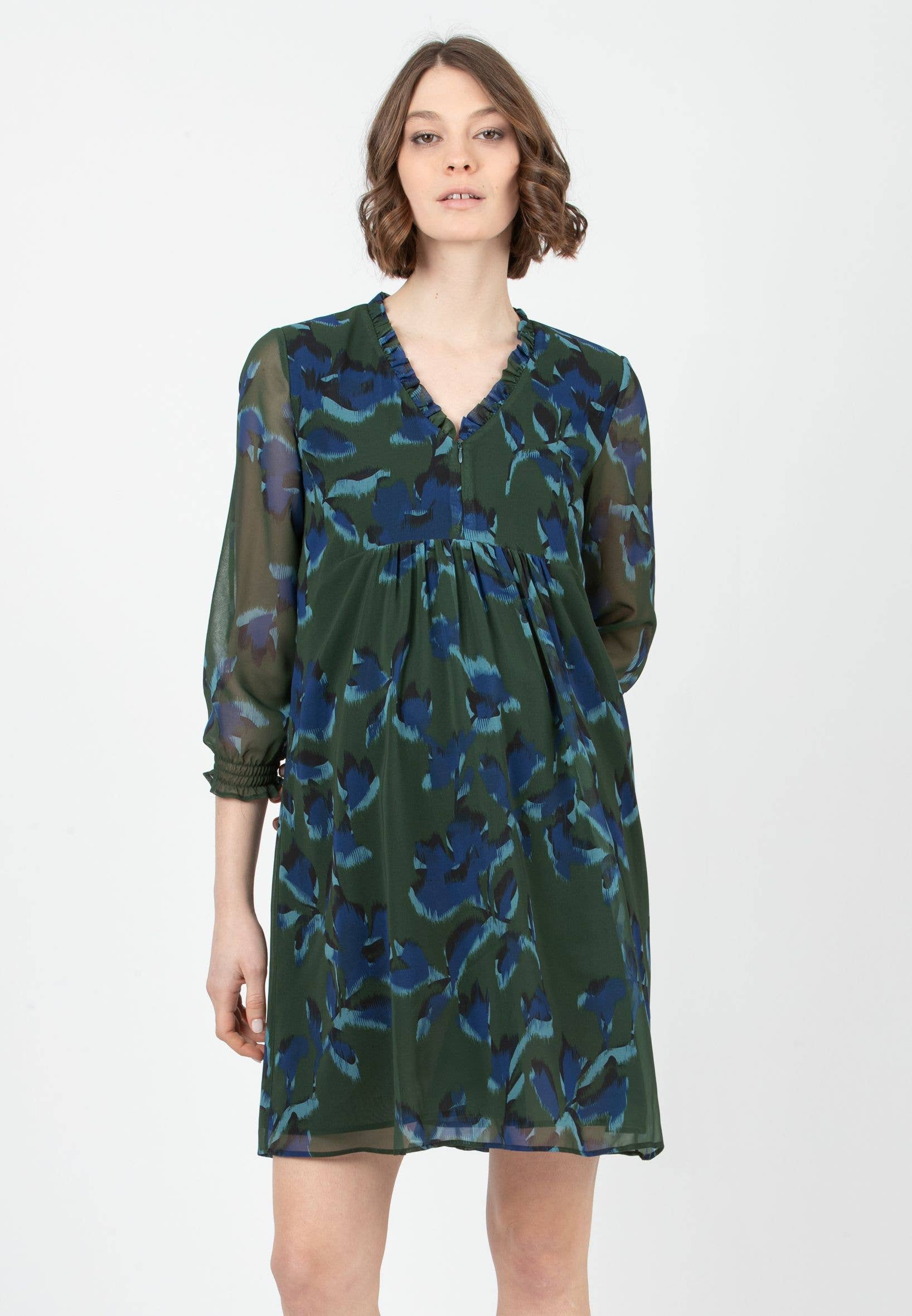 ATTESA Maternity  by Vittorio Martinelli srl - Wholesale Dress - Maternity - DIANA F - printed maternity dress1