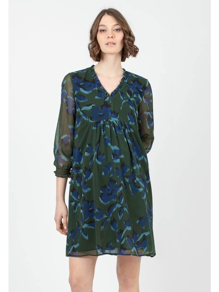 ATTESA Maternity by Vittorio Martinelli srl - Wholesale Dress - Maternity - DIANA F - printed maternity dress1