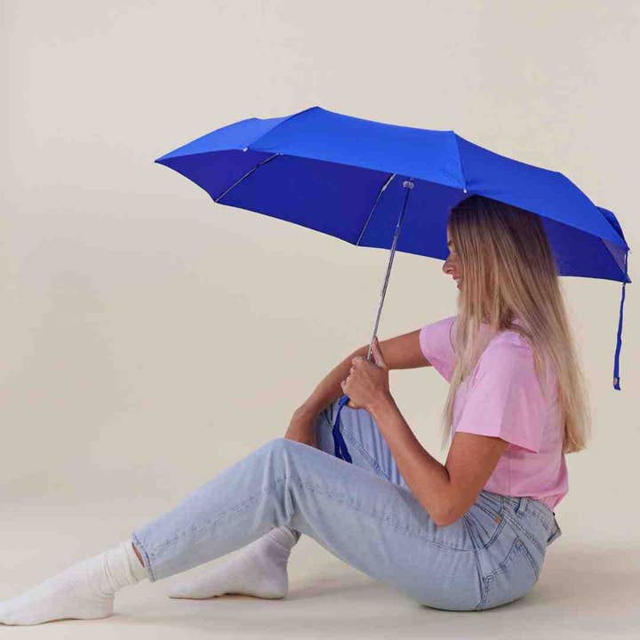 Original Duckhead USA - Wholesale Umbrella - Unisex - Royal Blue Compact Eco-Friendly Wind Resistant Umbrella