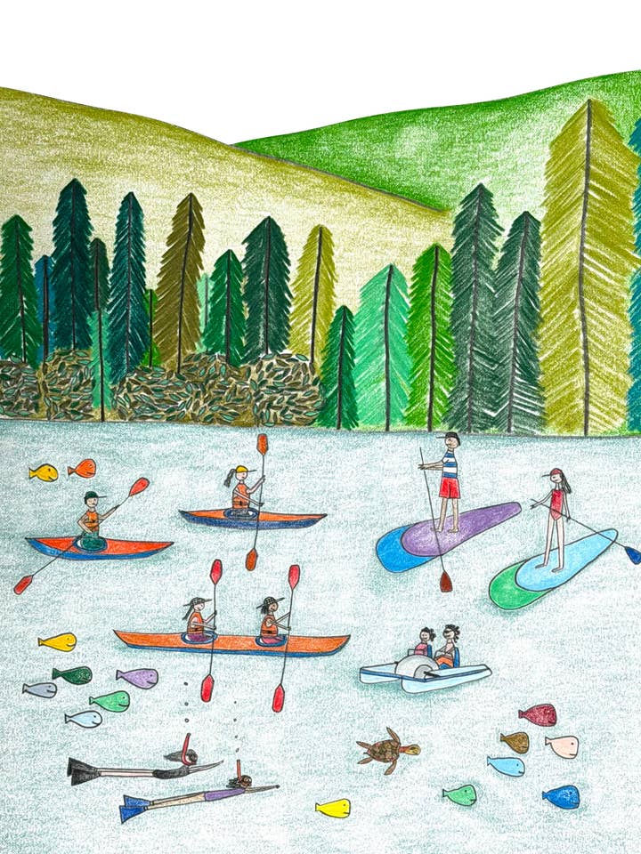 Et Døgn Ved Søen Hilsen Kort for engroshandel hos Natchie